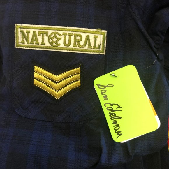 Sam Edelman Patch Embellished Plaid Sleep Shirt - Picture 14 of 14